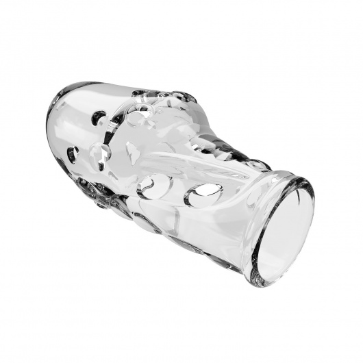 Прозрачная насадка на пенис Booker - 8 см. - Baile - в Курске купить с доставкой