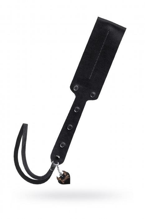 Черный кожаный пэддл - 32 см. - Pecado - купить с доставкой в Курске