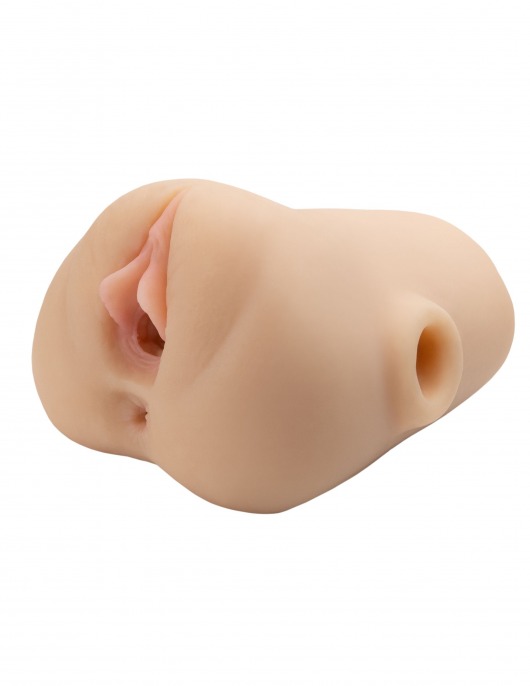 Телесный мастурбатор с вибрацией Double Pounder Vibrating Squeeze Stroker - Pipedream - в Курске купить с доставкой