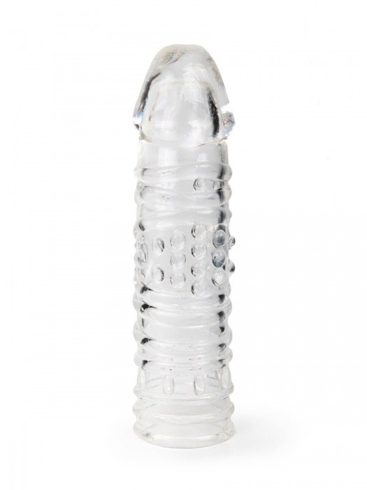 Прозрачная закрытая насадка на пенис - 17 см. - Sex Expert - в Курске купить с доставкой