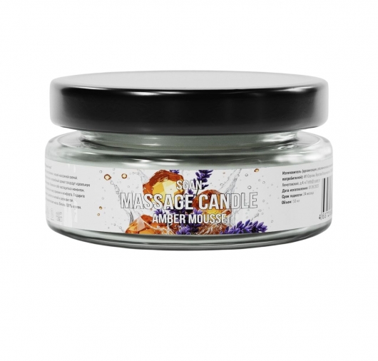 Массажная свеча «Янтарный мусс» - 50 мл. - SGAN - купить с доставкой в Курске
