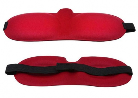 Красная глухая маска на резинке - Sitabella - купить с доставкой в Курске