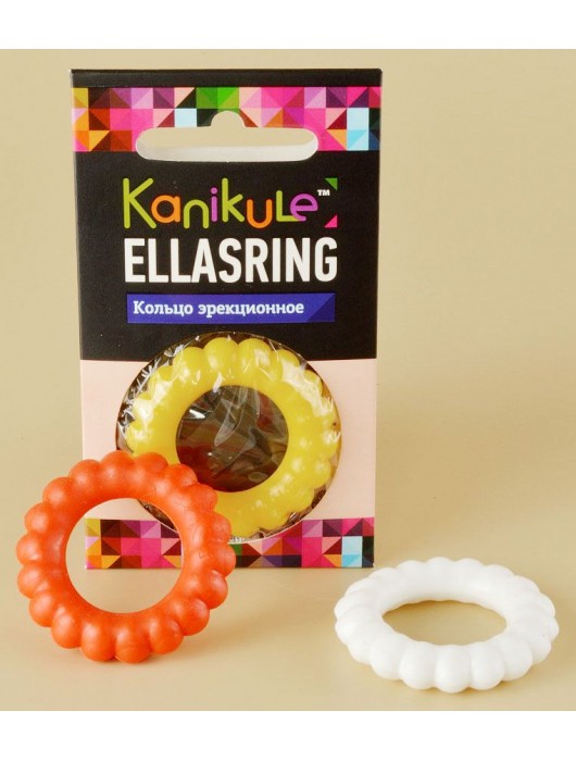 Цветное рельефное эрекционное кольцо Ellasring - Sitabella - в Курске купить с доставкой