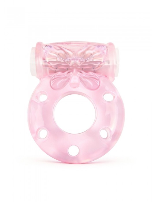 Розовое эрекционное виброкольцо с бабочкой - 1137 - в Курске купить с доставкой