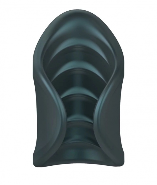 Серый сквозной мастурбатор с вибрацией Manwan Starter - Manwan - в Курске купить с доставкой