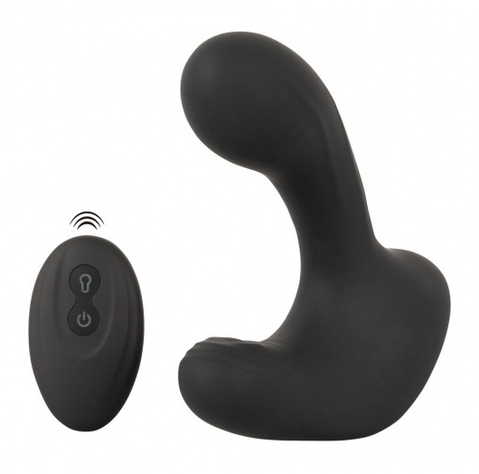 Черная анальная вибропробка с функцией расширения RC Butt Plug with 3 functions - Orion - в Курске купить с доставкой