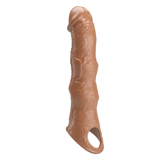 Карамельный фаллоудлинитель с 3 вставками - 28 см. - Baile - в Курске купить с доставкой