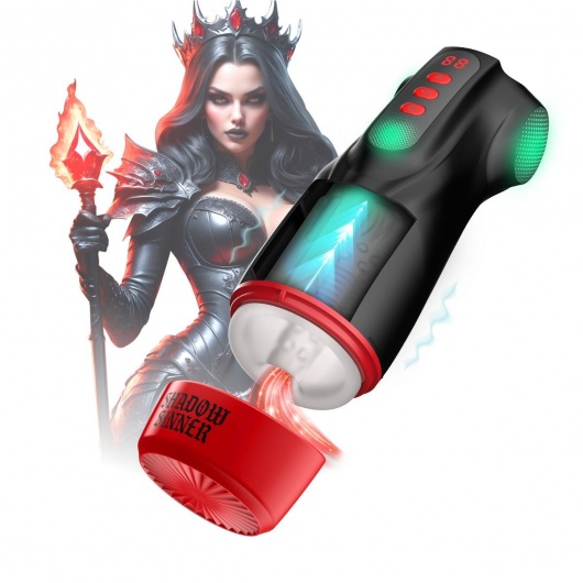 Интерактивный мастурбатор Raven с вакуумом, вибрацией и подсветкой - Shots Media BV - в Курске купить с доставкой