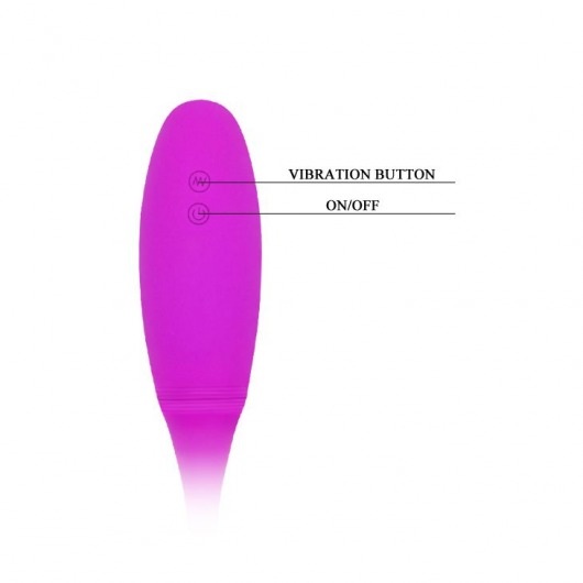 Двусторонний вибромассажер на гибком стержне Snaky Vibe - 60 см. - Baile