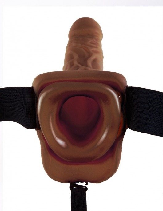 Полый мужской фаллопротез Hollow Strap-On with Balls - 24 см. - Pipedream - купить с доставкой в Курске