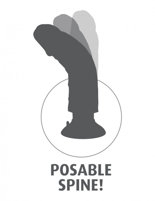Телесный вибратор с мошонкой и съемной присоской 7  Vibrating Cock with Balls - 17,8 см. - Pipedream