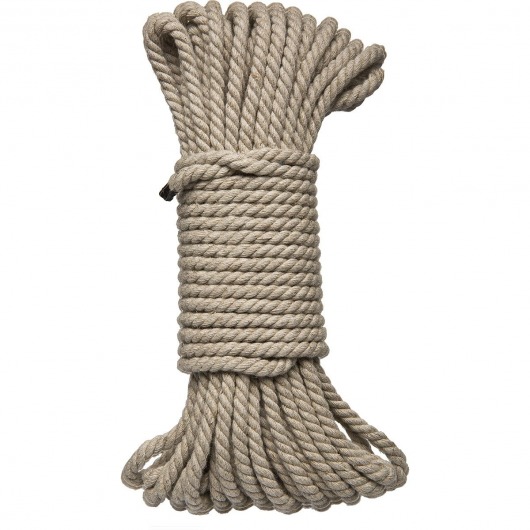 Бондажная пеньковая верёвка Kink Bind   Tie Hemp Bondage Rope 50 Ft - 15 м. - Doc Johnson - купить с доставкой в Курске