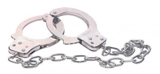 Наручники из металла с длинной цепочкой CHROME HANDCUFFS METAL HANDCUFFS W. KEY - NMC - купить с доставкой в Курске