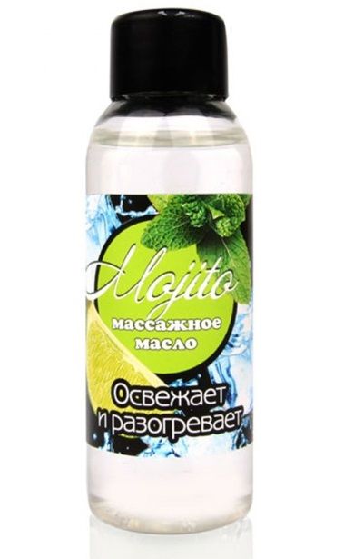 Массажное масло для тела Mojito с ароматом лайма - 50 мл. - Биоритм - купить с доставкой в Курске