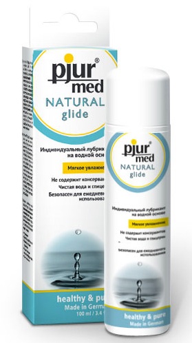 Нейтральный лубрикант на водной основе pjur MED Natural glide - 100 мл. - Pjur - купить с доставкой в Курске