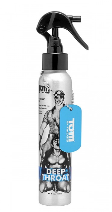 Спрей для лёгкого проникновения во время орального секса Tom of Finland Deep Throat Spray - 118 мл. - Доминирующее кольцо - купить с доставкой в Курске