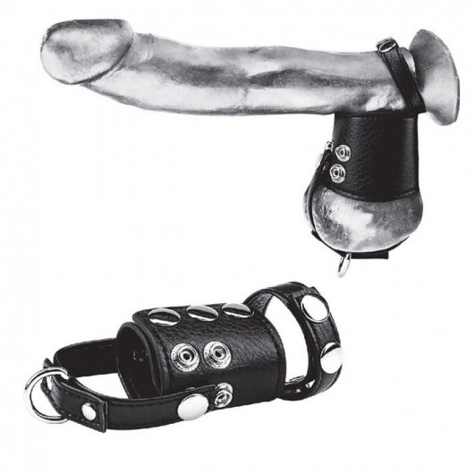 Кольцо на член и мошонку Cock Ring With 2  Ball Stretcher And Optional Weight Ring - BlueLine - в Курске купить с доставкой