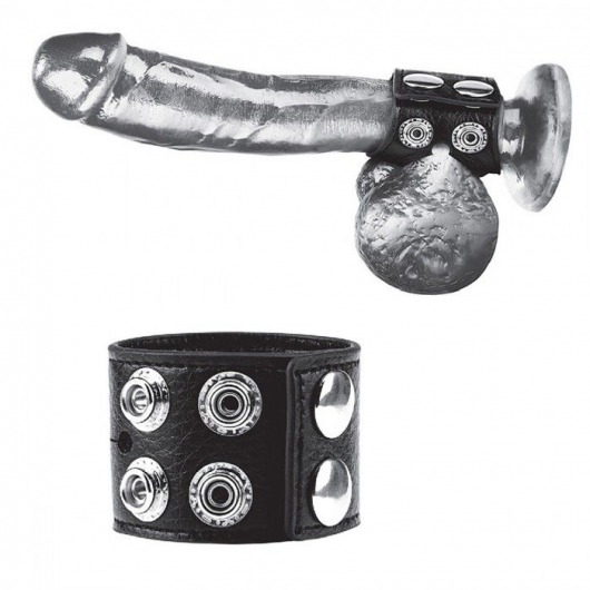 Ремень на член и мошонку 1.5  Cock Ring With Ball Strap - BlueLine - купить с доставкой в Курске