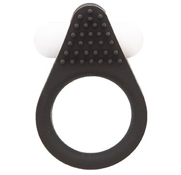 Чёрное эрекционное кольцо LIT-UP SILICONE STIMU RING 1 BLACK - Dream Toys - в Курске купить с доставкой