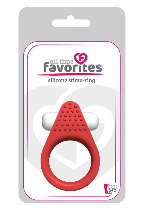 Красное эрекционное кольцо LIT-UP SILICONE STIMU RING 1 RED - Dream Toys - в Курске купить с доставкой