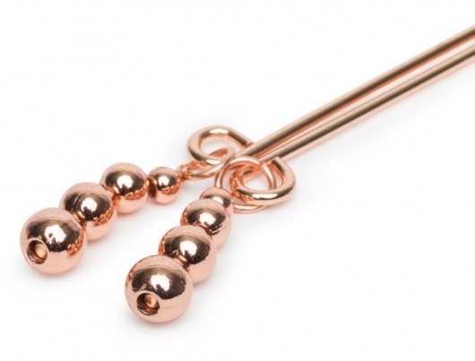 Золотистые зажимы для сосков и клитора All Sensation Nipple and Clitoral Chain - Fifty Shades of Grey - купить с доставкой в Курске
