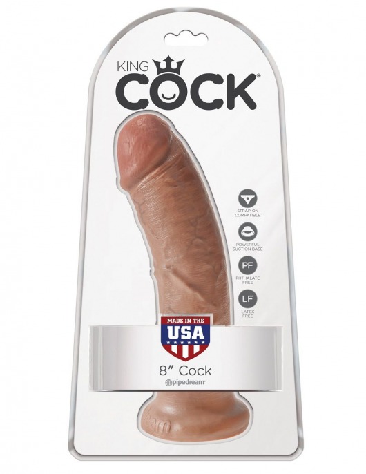 Фаллоимитатор-мулат 8  Cock - 20,3 см. - Pipedream