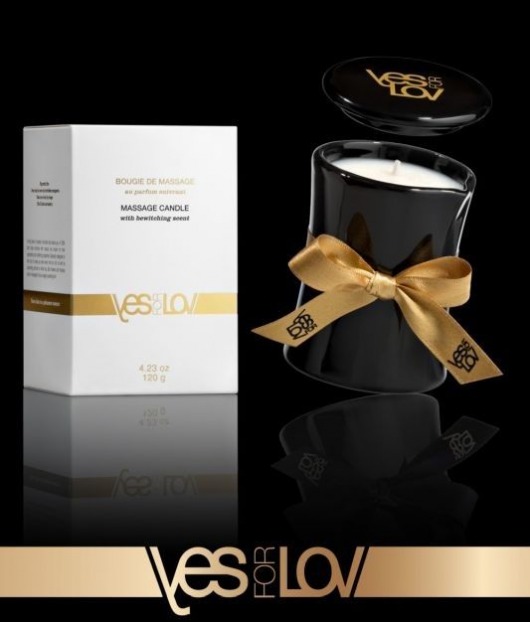 Массажная аромасвеча BEWITCHING MASSAGE CANDLE - 120 мл. - YESforLOV - купить с доставкой в Курске