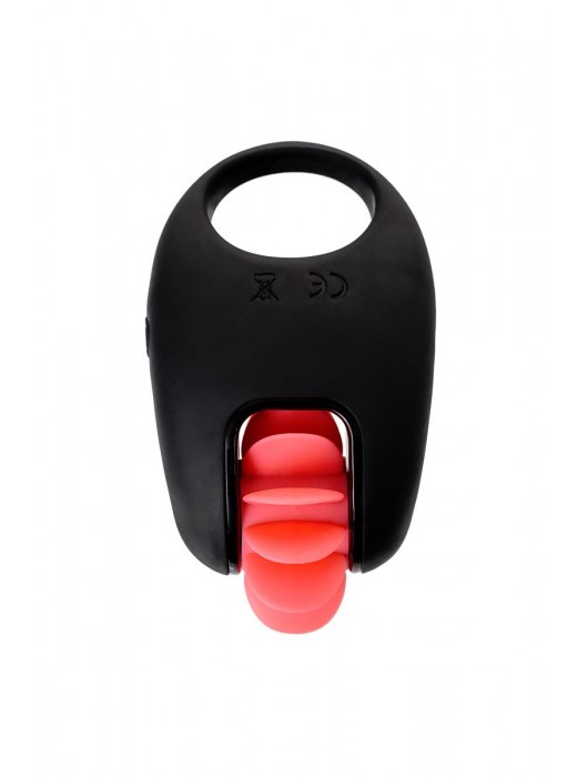 Чёрно-красное эрекционное виброкольцо Erotist - Erotist Adult Toys - в Курске купить с доставкой