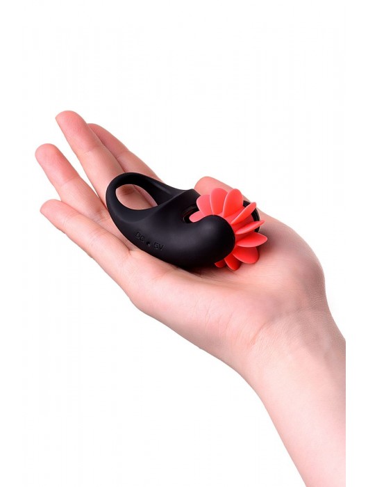 Чёрно-красное эрекционное виброкольцо Erotist - Erotist Adult Toys - в Курске купить с доставкой