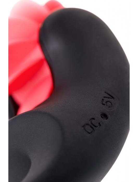 Чёрно-красное эрекционное виброкольцо Erotist - Erotist Adult Toys - в Курске купить с доставкой