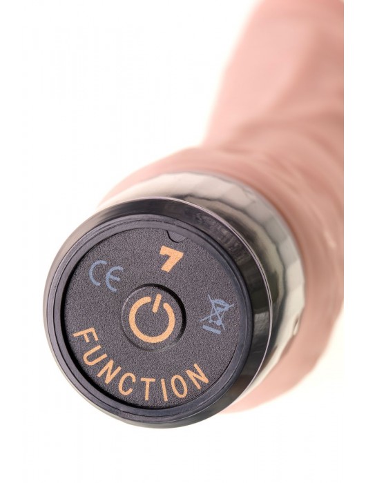 Телесный реалистичный мультискоростной вибратор A-Toys - 20,2 см. - A-toys