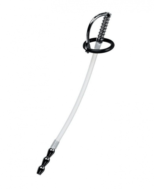 Силиконовый уретральный плаг со сменными фиксирующими кольцами Metal - ToyFa - купить с доставкой в Курске