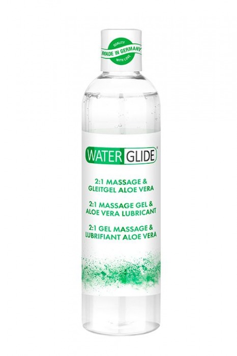 Гель-смазка 2-в-1 MASSAGE   LUBRICANT ALOE VERA - 300 мл. - Waterglide - купить с доставкой в Курске