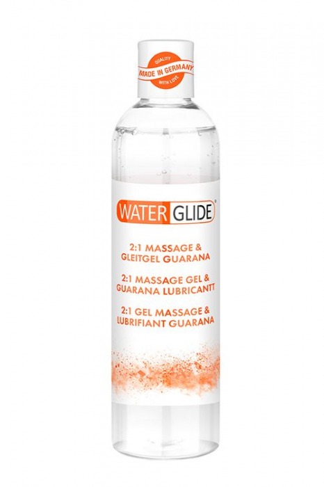 Гель-смазка 2-в-1 MASSAGE   LUBRICANT GUARANA - 300 мл. - Waterglide - купить с доставкой в Курске