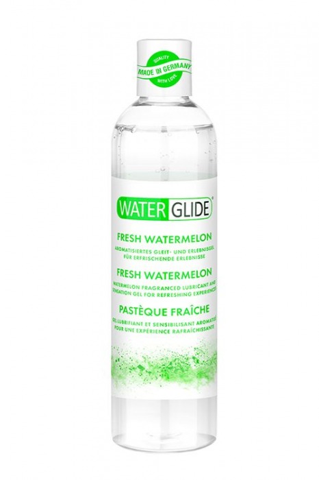 Лубрикант на водной основе с ароматом арбуза WATERGLIDE FRESH WATERMELON - 300 мл. - Waterglide - купить с доставкой в Курске