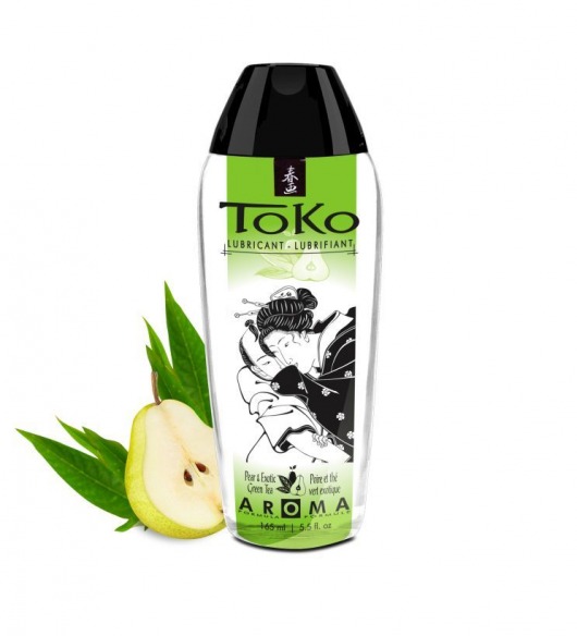 Интимный гель TOKO Pear   Exotic Green Tea с ароматом груши и зеленого чая - 165 мл. - Shunga - купить с доставкой в Курске