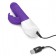 Фиолетовый пульсирующий вибромассажер G-Spot Thrusting Rabbit - 24 см. - Rabbit Essentials