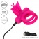 Розовое эрекционное виброкольцо Silicone Rechargeable Dual Butterfly Ring - California Exotic Novelties - в Курске купить с доставкой