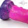 Розовый рельефный фантазийный фаллоимитатор - 20 см. - Bior toys - купить с доставкой в Курске