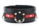 Черно-красный ошейник на пряжке - БДСМ Арсенал - купить с доставкой в Курске