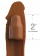 Коричневая насадка на член 2  Silicone X-tension - 20,3 см. - Pipedream - в Курске купить с доставкой